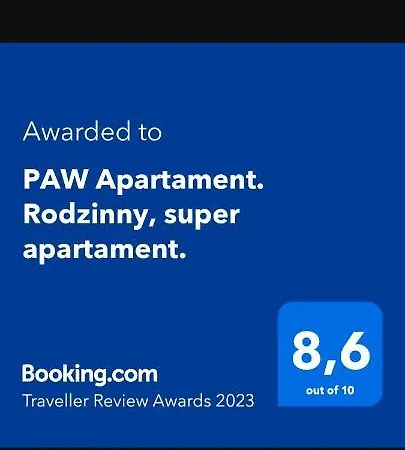 Paw Apartament. Rodzinny, Super Apartament.